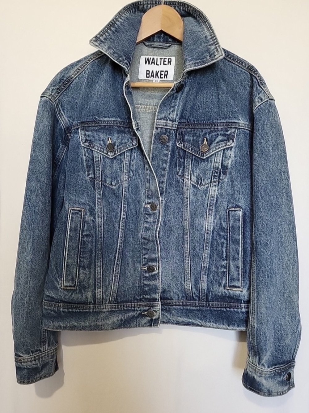 NWOT Walter Baker Shawna Denim Jacket in Dark Wash